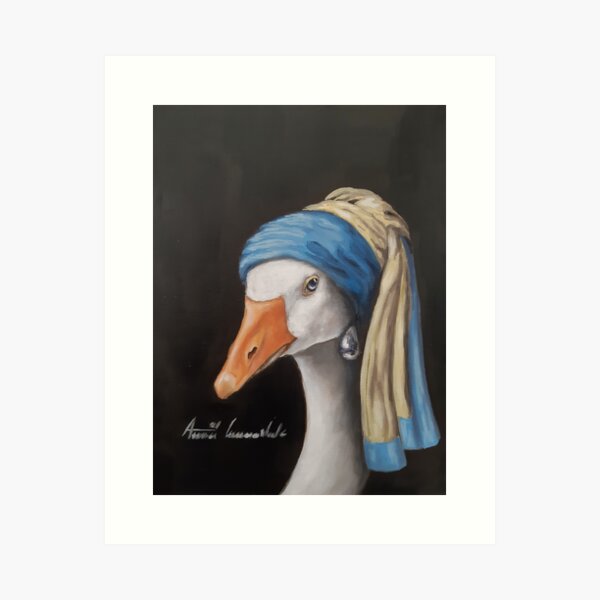 Item preview, Goose with a Pearl Earring designed and sold by Suzanne05.