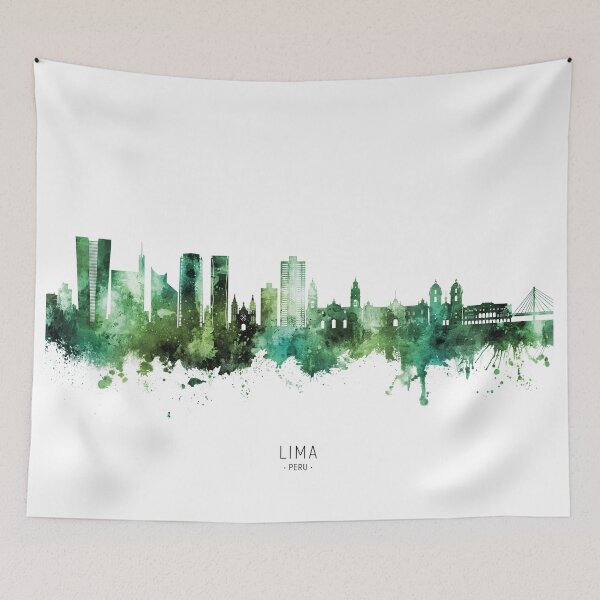 Item preview, Lima Peru Skyline designed and sold by ArtPrints.