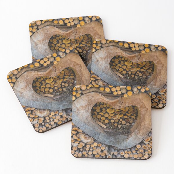 Item preview, Heart of Gold Wood Pile designed and sold by nbrandsberg.