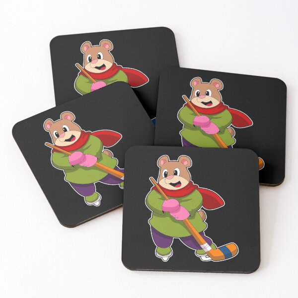 Item preview, Bear at Ice hockey with Ice hockey stick designed and sold by Snabdesign84.