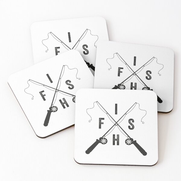 Item preview, Fish, crossed rods, funny fishing design dad gift designed and sold by InkyJack.