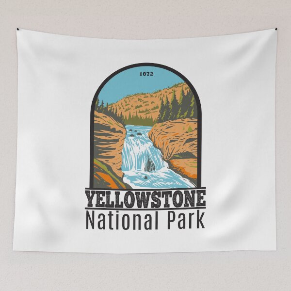 Item preview, Yellowstone National Park Firehole Falls designed and sold by KrisSidDesigns.