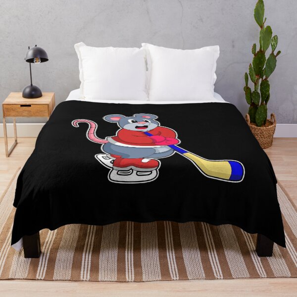 Item preview, Rat at Ice hockey with Ice hockey stick designed and sold by Snabdesign84.