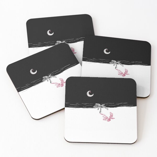 Item preview, Crescent moon at the beach with cherries - 2021 designed and sold by Oh-Hecko.