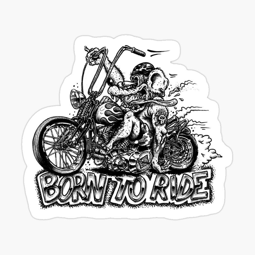 Nostalgic Art Harley Davidson - Born to Ride, panneau en fer-bla