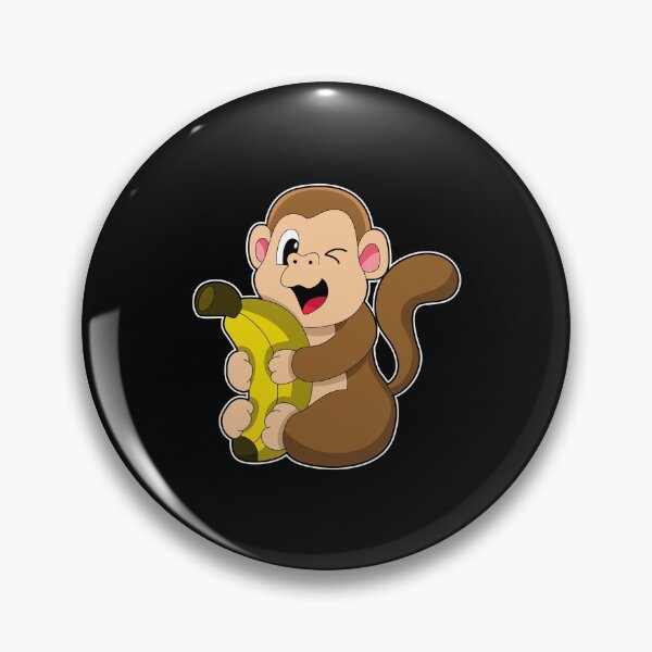 Item preview, Funny Monkey with Banana designed and sold by Snabdesign84.