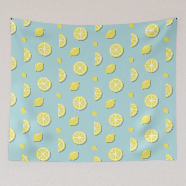 Item preview, Lemon Pattern (Blue BG) designed and sold by FilipeFerreira.
