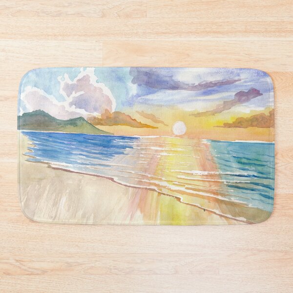 Item preview, Maui Hawaii Lonely Beach Scene with Sunset designed and sold by artshop77.
