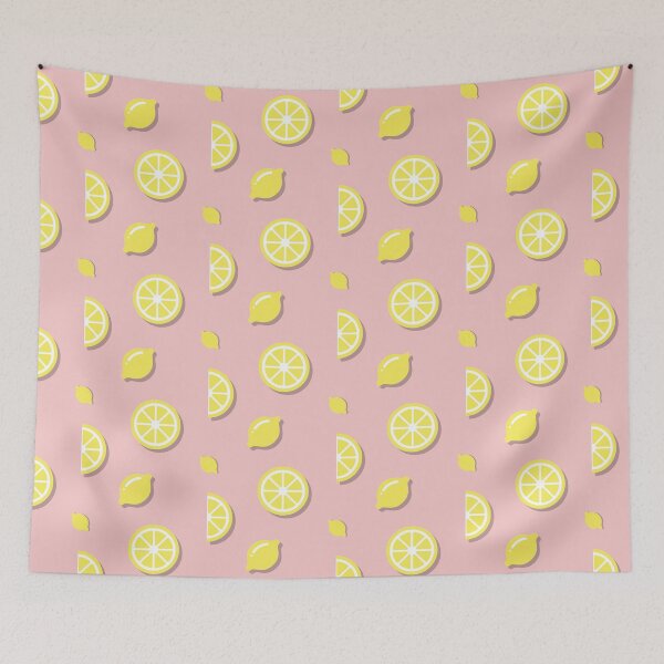 Item preview, Lemon Pattern (Pink BG) designed and sold by FilipeFerreira.