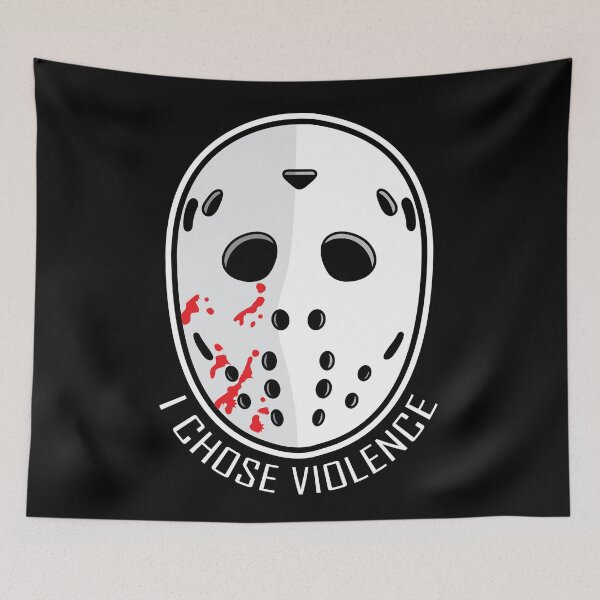 Item preview, Vintage Goalie Mask - I Chose Violence designed and sold by Eye on the Blueline.