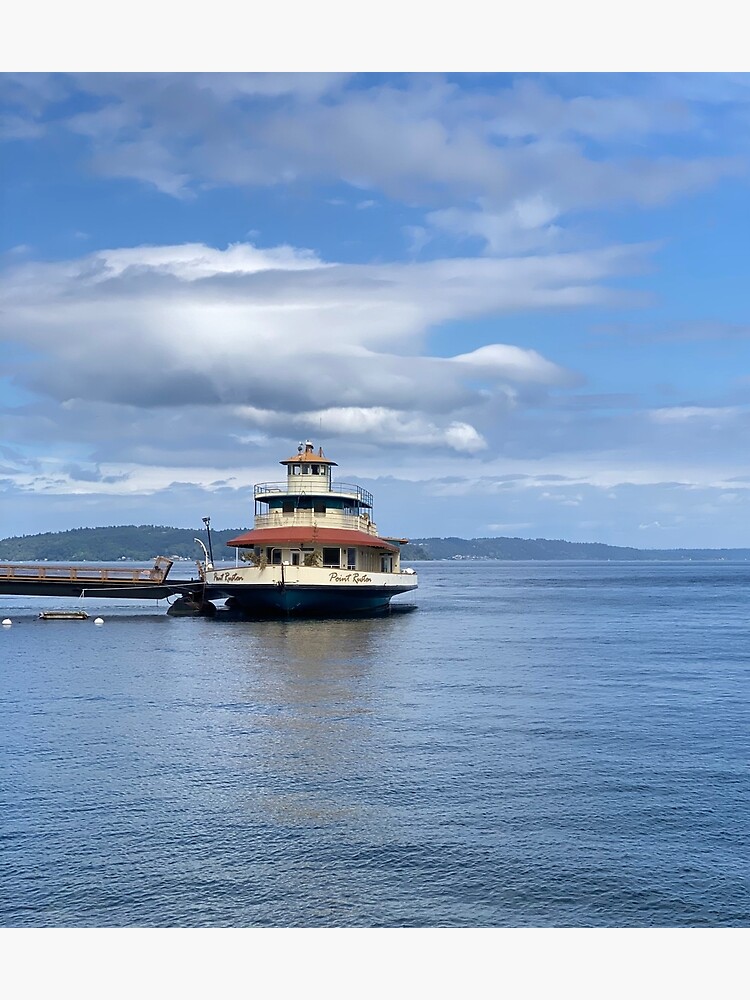 "Ferry at Point Ruston" Poster for Sale by hemlockandpine Redbubble