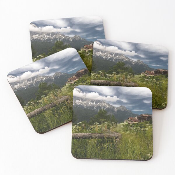 Item preview, Dolomite Hamlet in Wildflowers designed and sold by nbrandsberg.