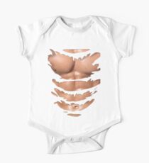Ripped Muscle Shirt Baby Body Kurzarm
