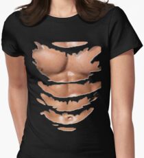 Ripped Muscle Shirt Women's Fitted T-Shirt