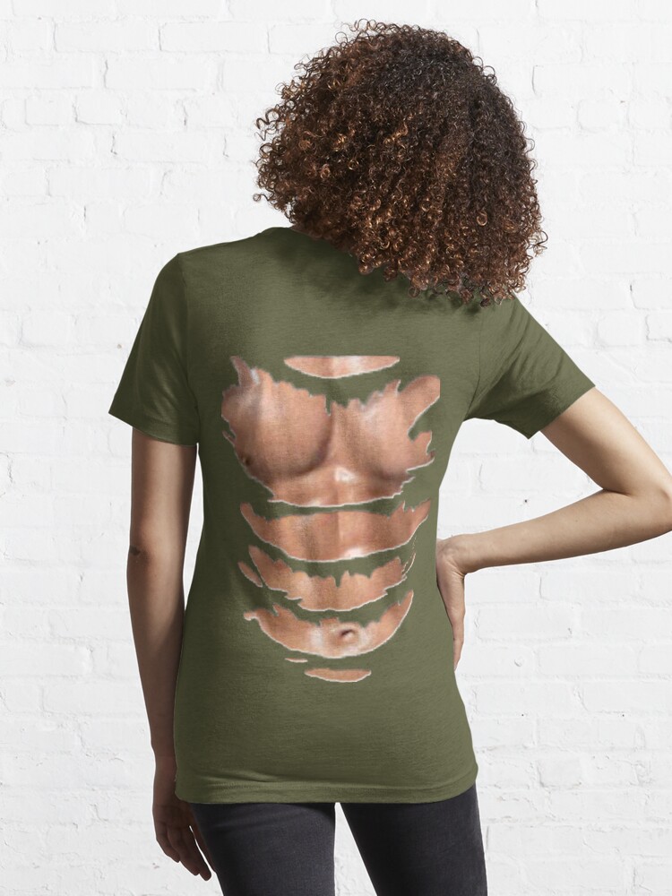 Ripped Muscles, six pack, chest T-shirt' Women's V-Neck T-Shirt