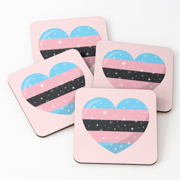 Item preview, Sparkling Black Trans Heart designed and sold by Pridish.