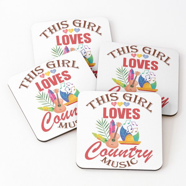 Item preview, This Girl Loves Country Music, country music lover designed and sold by MoSaid.