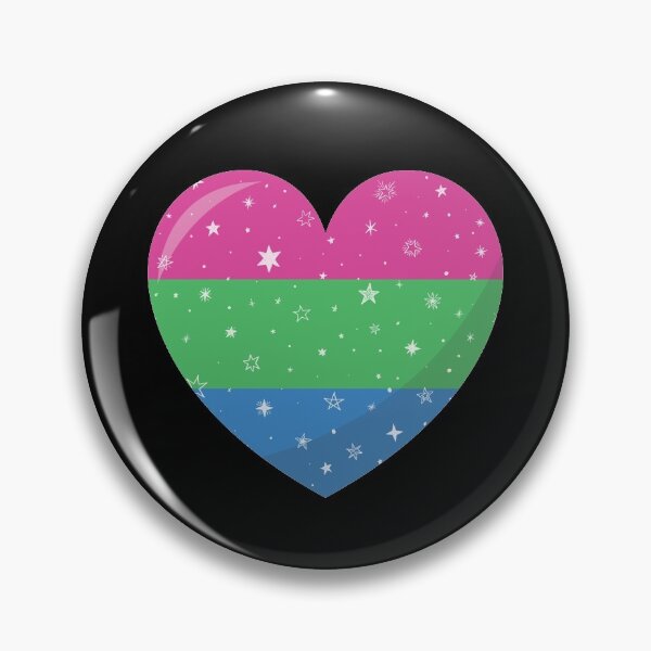 Item preview, Sparkling Polysexual Heart designed and sold by Pridish.