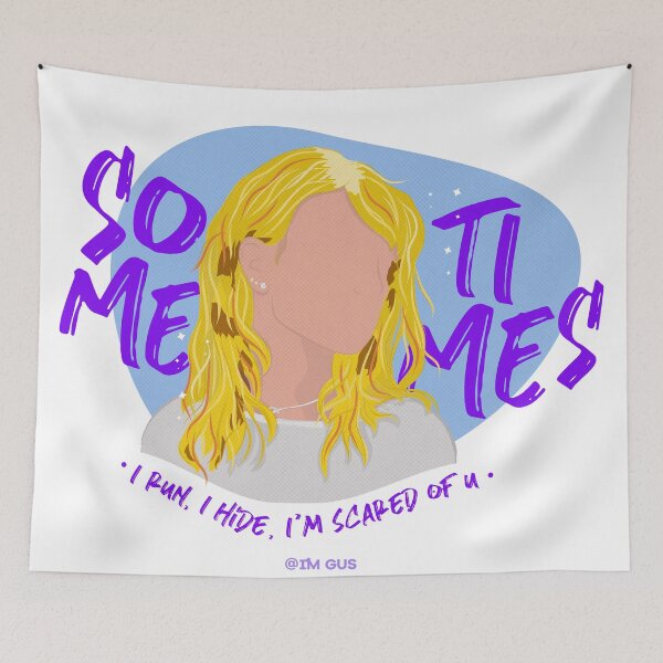 Item preview, Sometimes I Run I Hide Im Scared Of U designed and sold by GustavoMejia.
