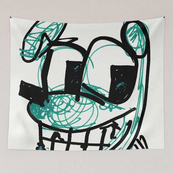 Item preview, Dog with big smile, BW green designed and sold by Rone84.