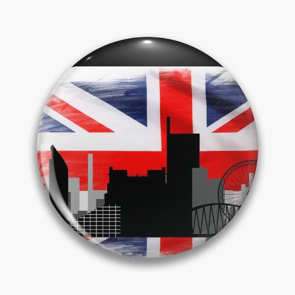 Item preview, Manchester life skyline city-scape UK unionjack designed and sold by amy greaves.