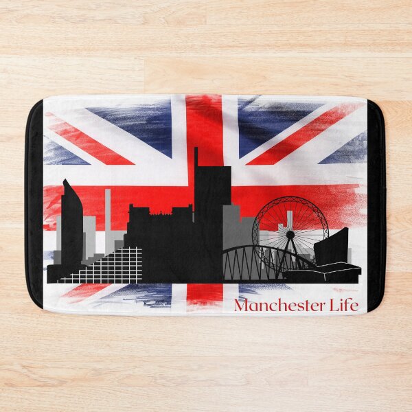 Item preview, Manchester life skyline city-scape UK unionjack designed and sold by amy greaves.