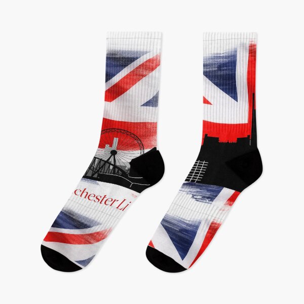 Item preview, Manchester life skyline city-scape UK unionjack designed and sold by amy greaves.