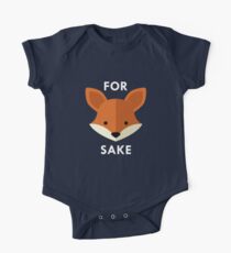 Body de manga corta para bebé Para Fox Sake