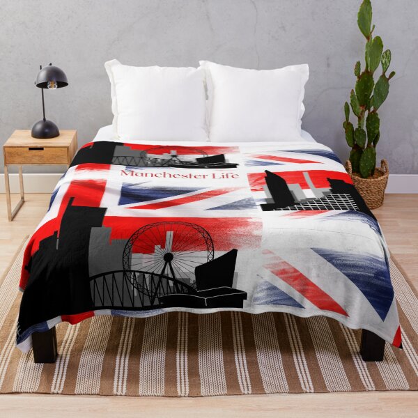 Item preview, Manchester life skyline city-scape UK unionjack designed and sold by amy greaves.
