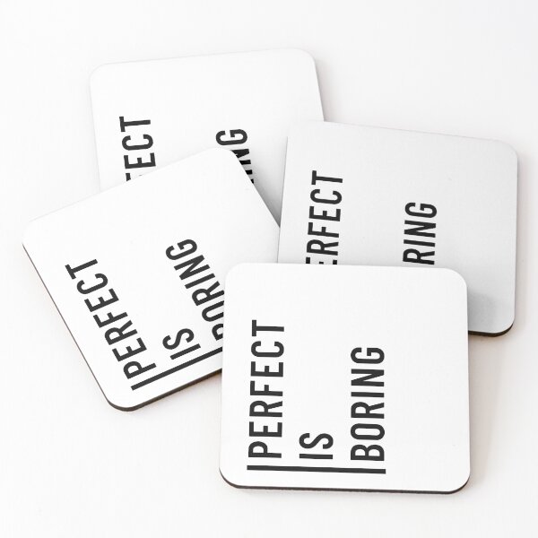 Item preview, PERFECT IS BORING. designed and sold by MagicWordsDS.