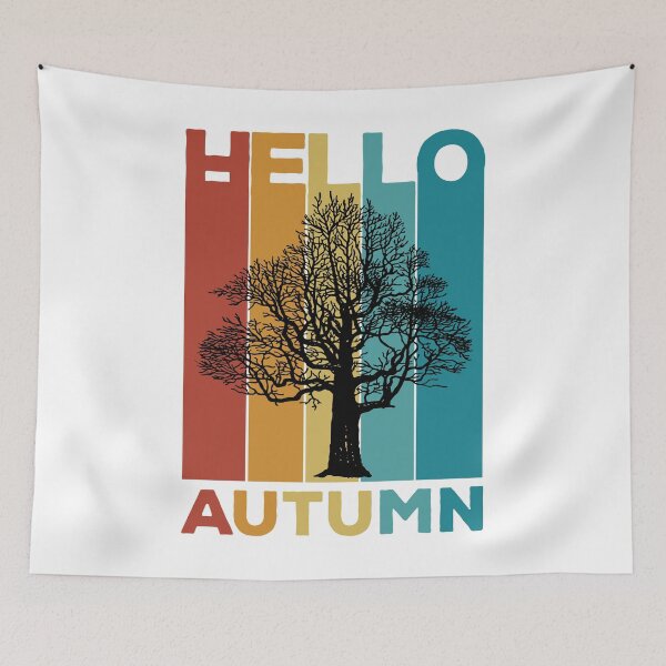 Item preview, Hello Autumn - Retro Vintage Design for Fall lovers designed and sold by Kipcio.