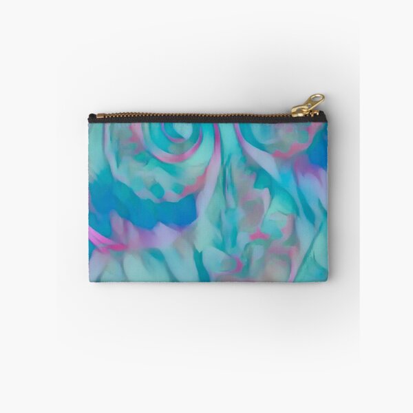 Item preview, Turquoise Pink Digital Abstract - Aqua Sea Swirl designed and sold by velvetsunart.