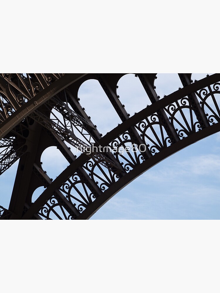 Disover Detail on corner of the Eiffel Tower Premium Matte Vertical Poster