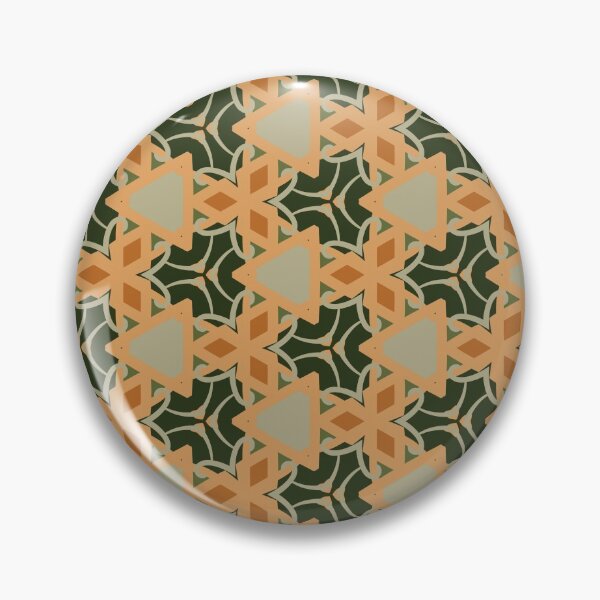 Item preview, Triangle Orange, Light Green, 1970s Inspired Design  designed and sold by cozycaroline.
