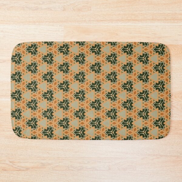 Item preview, Triangle Orange, Light Green, 1970s Inspired Design  designed and sold by cozycaroline.