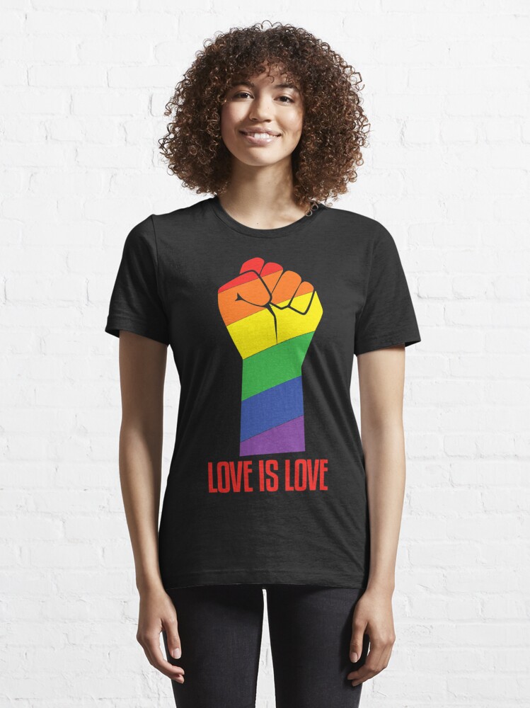 Pride Fist With Rainbow Rays Love is Love LGBTQ Community -  Israel