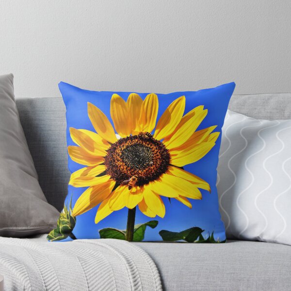 Item preview, Sunflower with a bee designed and sold by pnkpopcorn.