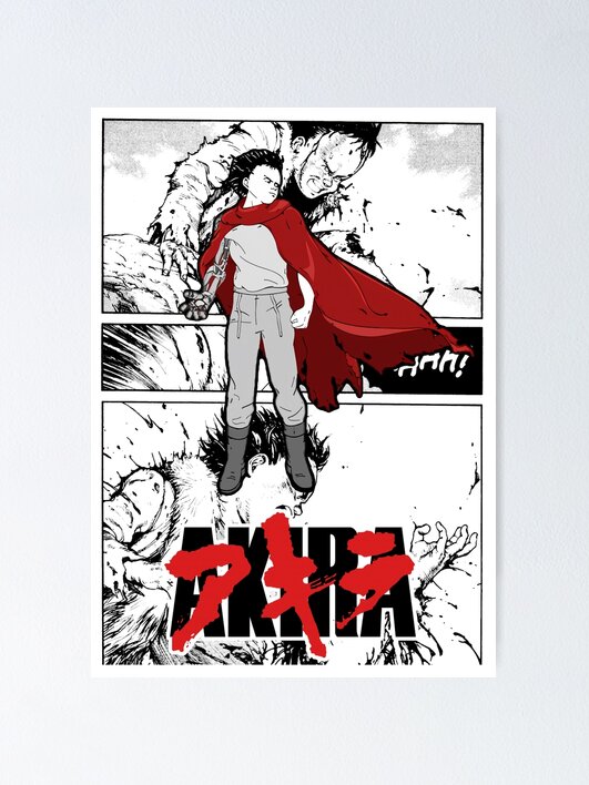トップス AKIRA TETSUO SHIMA Camiseta Camisa Akira Tetsuo Shima Shotaro Anime Nerd | 42store