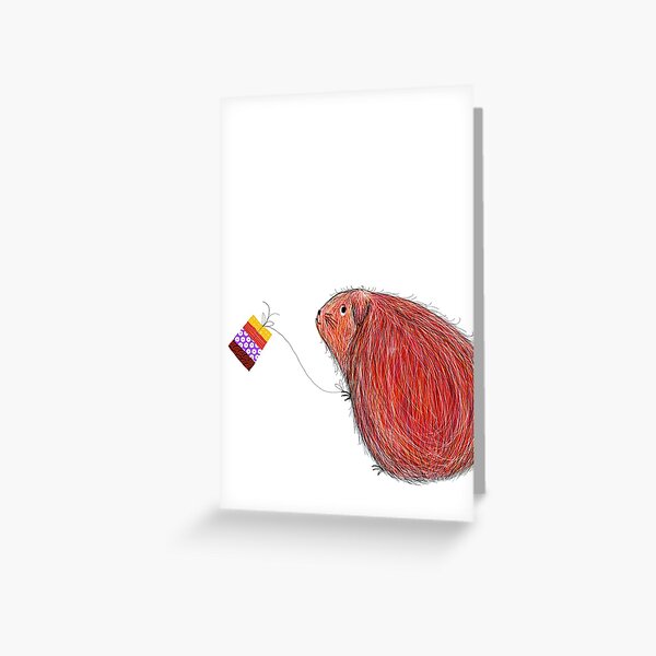 Guinea Pig Greeting Card
