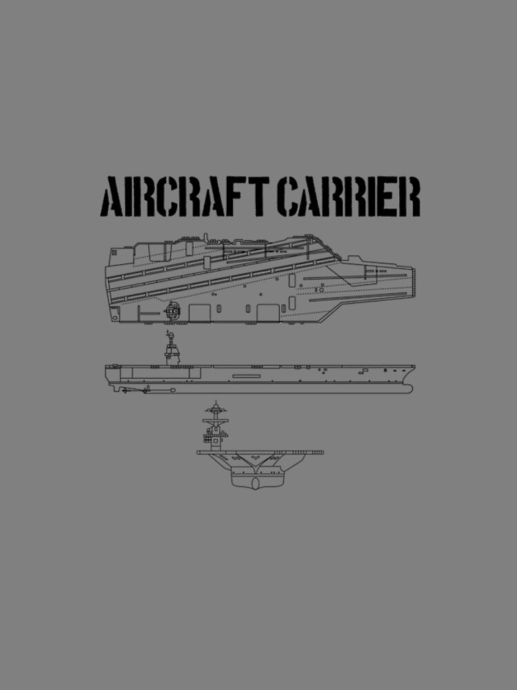 Imagen 4 de 4, Funda de iPhone con la obra Aircraft Carrier Schematic Navy Carrier Warship Blueprint Gear, diseñada y vendida por DynamicDesign.