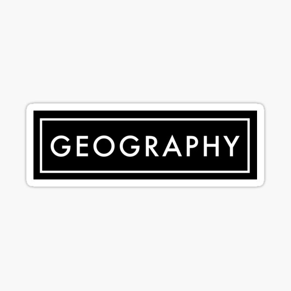 Geography Sticker