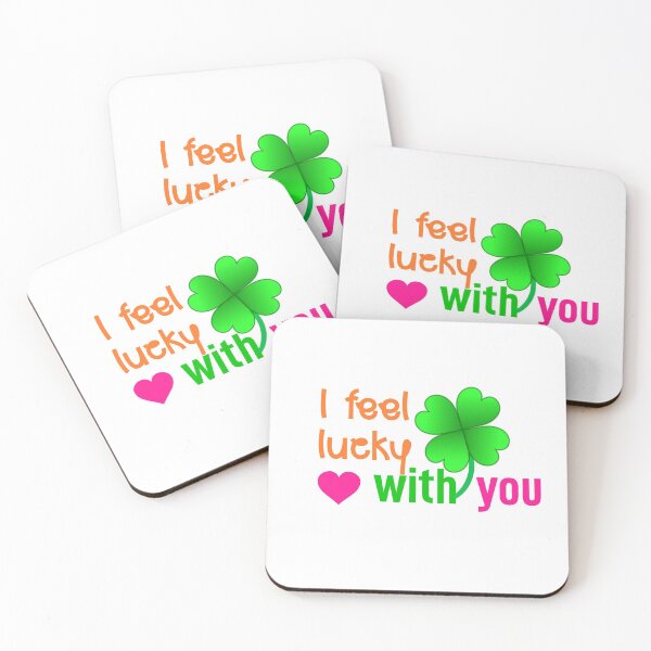 Item preview, I feel lucky with you,best stickers. designed and sold by hiwonderfulgame.