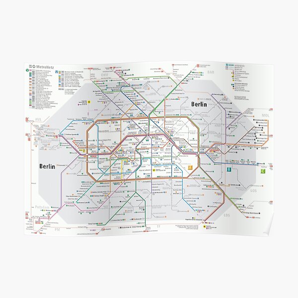U-Bahn von Berlin Poster