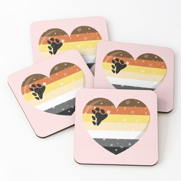 Item preview, Sparkling Gay Bear Brotherhood Heart designed and sold by Pridish.