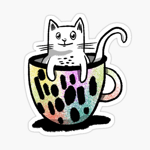 Calypso in a Teacup! Sticker