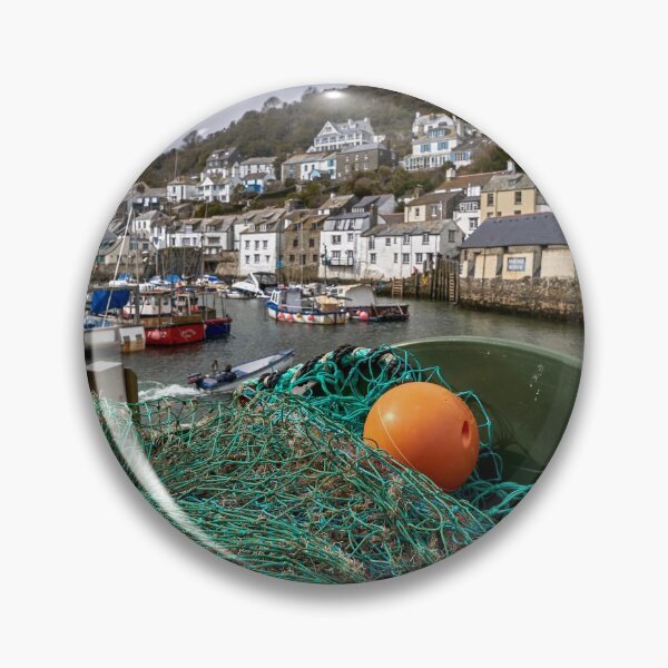 Item preview, Fishing gear and boats in Polperro Harbour Cornwall designed and sold by VnGphoto.