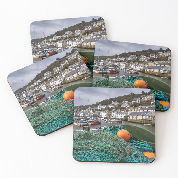 Item preview, Fishing gear and boats in Polperro Harbour Cornwall designed and sold by VnGphoto.