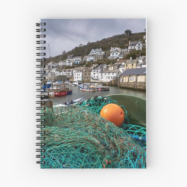 Item preview, Fishing gear and boats in Polperro Harbour Cornwall designed and sold by VnGphoto.