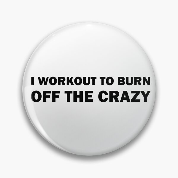 Item preview, I workout to burn off the crazy, motivational workout Laptop, inspirational gym motivational, for tumbler and laptop designed and sold by adjamine.