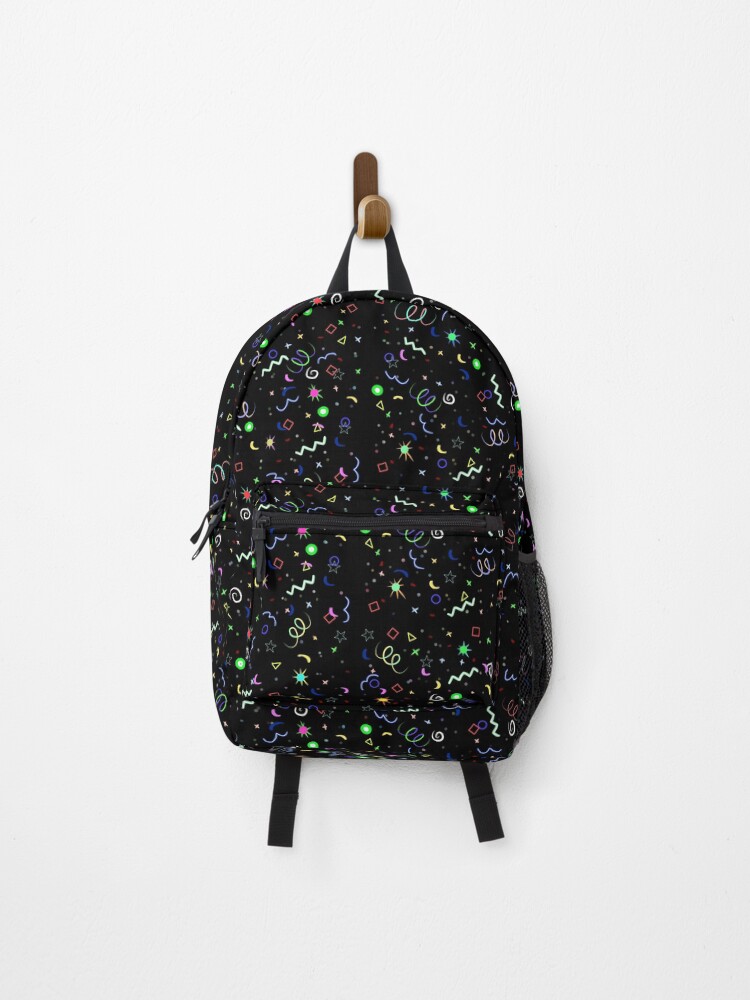 Thumbnail 1 of 3, Backpack, Arcade Carpet Pattern designed and sold by ShadowiesArt.